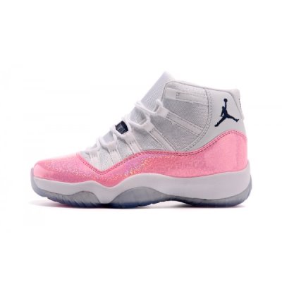 Nike Bayan Air Jordan 11 Gs Beyaz / Pembe / Siyah Basketbol Ayakkabısı Türkiye - HM2INIRQ